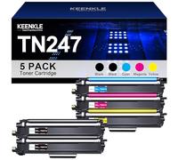 KEENKLE TN-243CMYK TN247 Toner Compatible para Brother TN 243CMYK TN243 TN 243 247 MFC-L3750CDW MFC-L3770CDW DCP-L3550CDW HL-L3230CDW HL-L3210CW MFC-L3710CW (2 Negro Cian Amarillo Maya genta, Paquete