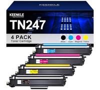 KEENKLE TN247 TN-243CMYK - Cartucho de tóner Compatible para Brother TN243CMYK TN243 para DCP-L3550CDW MFC-L3750CDW MFC-L3770CDW HL-L3210CW HL-L3270CDW MFC-L3710CW (Negro, Cian, Amarillo Magenta,
