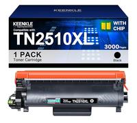 KEENKLE TN2510 TN2510XL Tóner compatibles para Brother TN2510 TN-2510 XL para MFC-L2827DW MFC-L2800DW HL-L2400DWE MFC-L2835DW MFC-L2860DWE HL-L2445DW DCP-L2665DW DCP-L2620DW DCP-L26600DWE DW (Negro, 1