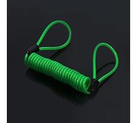 Keenso 1,5 m de bloqueo de freno de disco de motocicleta antirrobo con resorte recordatorio cuerda sin anillo (Gr¨¹n) Auto Tuning