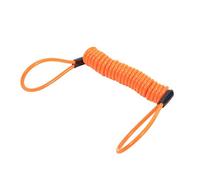 Keenso 1,5 m de bloqueo de freno de disco de motocicleta antirrobo cuerda recordatorio sin anillo (naranja)
