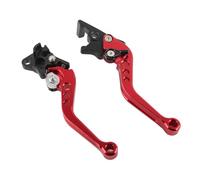 Keenso 1 par de 7/8" Palancas de Freno y Embrague, Palanca de Freno para GY6 y CG125(Rojo) manetas de freno para moto de cross