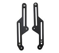 Keenso 1 par de Ajustadores de Parabrisas de Motocicleta, Soporte de Parabrisas Ajustable de Motocicleta, Reemplazo Negro Anodizado para Tenere 700 XT700Z 2019 2021