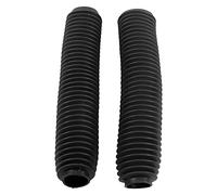 Keenso 1 par de Botas de Amortiguador, Reemplazo de la Cubierta de Polvo de Las Botas de Choque de la Horquilla Delantera de la Motocicleta para Suzuki RM125 DR250 DRZ400 400 (Negro)