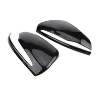 Keenso 1 par de Cubiertas de Carcasa de Espejo, Cubierta de Espejo Retrovisor de Fibra de Carbono para C/E/GLC/S Clase W205 W213 X253 W222