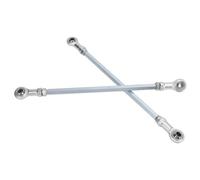 Keenso 1 par de Kits de Varillas de Amarre para ATV, Kit de Varilla de Dirección de Aleación de Acero, Distancia Central de 280 Mm, Identificación de Cabeza Esférica de 8 Mm, Roscas Transparentes