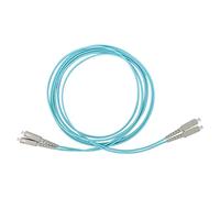 Keenso 10 Cable de Fibra de Vidrio Duplex de Gigabit para Sistemas de Comunicación de Fibra de Vidrio SC/UPC 50/125 MMOM3 3 Metros