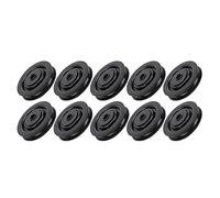 Keenso 10 piezas 75 mm/90 mm Universal Nylon Rodamiento Polea Rueda Fitness Equipo de elevación para máquina de cable Equipo de gimnasio (75 mm) Combinación de productos de fitness