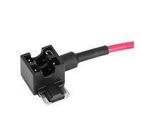Keenso 10 Piezas Adaptador de Fusible Grifo de Fusible de Cuchilla Portafusibles de Metal de Plástico con Fusibles de Cuchilla de 10 A Adaptador de de Circuito de Doble Ranura de 18 Cm para Coche