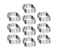 Keenso 10 piezas de accesorios de manguera empaquetados en zinc, 5-23 mm, ideal para asegurar mangueras de coche (11-13 mm)