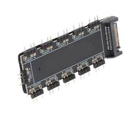 Keenso 10 Vías de 5V RGB Splitter Hub, Cable de Placa Base Incluida, Instalación Fácil con Respaldo Adhesivo, Compatible con /// Placas Base