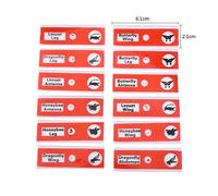Keenso 12 Piezas de Plástico de Plástico -Mikroscope Tebas de Animales de Animales Insectos Flores de Etiquetas de Color de Tipo Profesional para Clasificación Simple (rojo)