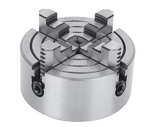 Keenso 125 Mm 4 Pino Tornos Independientes Fuerza de Sujeción Fuerte para CNC Máquinas de Perforación de CNC Plata de Hierro Fundido 4.9 Pulgadas para Piezas de Planta de Metal