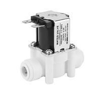 Keenso 1pc 12V válvula solenoide eléctrica CC normalmente cerrada adecuado para tubos de 3/8"