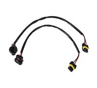 Keenso 2 Conectores de Arnés de Cableado para Faros Delanteros, Adaptador Universal 5202 H16 Macho a 9005 Hembra para Faros Antiniebla, con Material de PVC Resistente Al Calor hasta