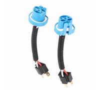 Keenso 2 conectores de arnés de coche, 9007 macho a H4, conversión de faros, cable de alambre, conector adaptador