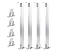 Keenso 2 Juegos de Soporte de Montaje Inclinable para Panel Solar, Aleación de Aluminio Ajustable de 15 a 30 Grados con Todos los Accesorios de Instalación, para Instalaciones en