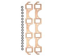 Keenso 2 Juntas de Colector de Escape, cobre. | Rendimiento de Carreras, Aplicaciones Turboalimentadas, para Bloque Pequeño SBF 289 302 351W