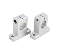 Keenso 2 Piezas de 16mm SK16 Soporte de guía de Eje Lineal, Soporte de Eje óptico Vertical para Mesa CNC XYZ