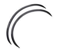 Keenso 2 Tiras para Cejas de Rueda, Protector de de Rueda de Coche Universal de Goma, con Cinta Autoadhesiva, para la Mayoría de los Vehículos (Negro Brillante)