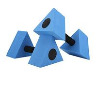 Keenso 2 Unids Triángulo Pesa Eva Pesas de Agua Pesas Piscina Ejercicio Barras de Agua Niños Natación Fitness Equipment(Azul)