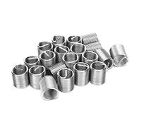 Keenso 20 -Piezas Tornillo de Reparación de Alambre Tornillo Tuerca de Inserción de Alambre de Acero Inoxidable para Fijación Industrial, X 1.5 (2D)