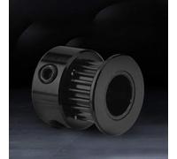 Keenso 20T Polea de correa dentada de aluminio duradero 2GT para impresora 3D, 5 unidades, color negro, diámetro de 5 mm, piezas de repuesto de alta calidad para proyectos de bricolaje (20 dientes