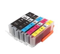 Keenso 250-251 Excelente Kit de Cartuchos de Tinta para Impresión de Texto y Gráficos Claros, Compatible con MG5420 MG6420 para Fotos y Documentos, Paquete de 5 (BK BK C M Y 5 Colores)