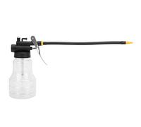 Keenso 250 Ml de la Olla de Aceite de Máquina Transparente Manual de Casas de Alta Presión Equipo OilerFillung, Cantidad de Aguas Residuales en una Botella, Olla de Aceite Portátil para Uso