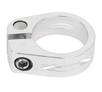 Keenso 28.6mm Abrazadera de Tija de Sillín, Abrazadera Aleación de Aluminio Universal Tija(Plata)