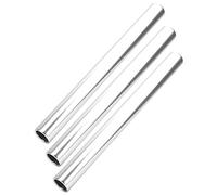 Keenso 3 Piezas Bastón de Carrera De Relevos,Aleación de Aluminio, Bastón de Relé de Pista Y Campo,Bastón de Relé Deportivo, Accesorios de Juego Deportivo(Plata)