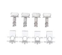 Keenso 4 pares de soportes de cubierta de motor de cinc para cubierta de motor, tuercas, 3 4 pulgadas, brida de 11 16 pulgadas, ajuste directo para Explorer 2011 2017 Flex Taurus Mark LT MKS MKX MKT