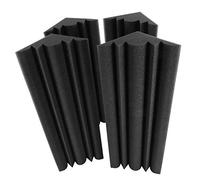 Keenso 4 PCS Trampas para Bajos Paneles de Espuma Acústica 48 X 12 X 12 Cm Espuma de Esquina de Alta Densidad Retardante de Fuego Absorción de Sonido para Home Studio Theatre Office (48X12X12cm)
