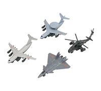 Keenso 4 Piezas de Juguete de Avión para Niños, Helicóptero, Avión de Juguete de Combate para Niños Pequeños de 1 a 3 Años(Revestimiento)