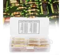 Keenso 400pcs 1/2W 16 Valores Resistencias de Carbono Establezca el Kit de Rango para Productos Electrónicos o Existencias de Taller/existencias
