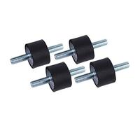 Keenso 4pcs M8 30 * 20 Aislador de Goma antivibración, Bomba de compresor de Aire Amortiguador con Tornillos