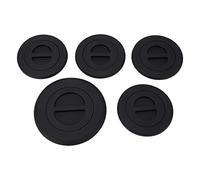 Keenso 5. Cubierta de tapón de carga para rueda, cubierta de ABS para superficie de carga, 5 unidades, 68225506AA, mantiene la suciedad lejos, crea una superficie de carga plana, gira rápidamente, se
