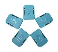 Keenso 5 Estantes con Ranura para Soporte de Batería de Litio Verde de 18 V, Soporte Resistente de ABS con Orificios para Tornillos, Adecuado para Organización de Furgonetas/Lugar de Trabajo