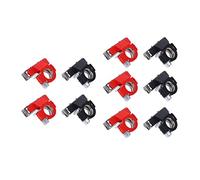 Keenso 5 Pares de Abrazadera de Batería de Latón Duradera, Galvanizada, Cableado de Estuche de Ahorro de Flecha para Accesorios para Automóviles