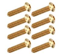 Keenso 50 Tornillos de Cabeza Hexagonal de Cobre Efecto de Fijación Resistente Al Desgaste para Reparar Tornillos de Cabeza Semicircular M4 Esenciales para el Mantenimiento (M4*16mm)