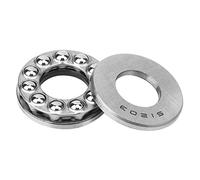 Keenso 51203 Juego de Rodamientos de Empuje de 5 Rodamientos de Bolas Axiales de Alta Precisión para Mantenimiento de Maquinaria e Instalación de Equipos