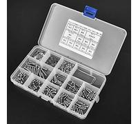 Keenso 662pcs M2.5 Cabeza de Sartén Tuerca de Tornillo de Calcetín Sellador Plano Llave de Sello para Uso Industrial