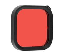 Keenso 8 Filtro de Lente de Buceo Estuche Impermeable ABS Accesorios de Buceo Filtro Rojo Púrpura Transmisión de Luz de Alta Dureza para Fotografía de Tamaño Apto para Cámara (Rojo)