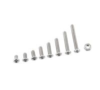 Keenso A2 Stainless Steel Hex Screws and Nuts Set (B: Button head)