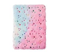 Keenso A5 Notebook Fluffy Plush Cute Diary Notepad for Girls Softcover (4)