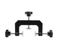 Keenso Abrazadera de Borde Ajustable de 3 Vías Abrazadera Frontal Versátil para Ensamblaje de Muebles Aleación de Aluminio 1 Unidad