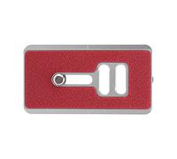 Keenso Abrazadera de Liberación Rápida Universal Duradera de 70 Mm para Trípode Placa Arca Resistente con Juntas Antideslizantes para Seguridad de la Cámara Aleación Ligera de MG de Plata de 1,2 Oz,