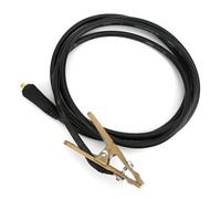 Keenso Abrazadera de Tierra para Soldadura TIG de 260 A, Abrazadera de Tierra de Latón Duradera para Soldadura de Corriente Grande en Industrias, Longitud de Cable de 3 Metros, Adecuada para