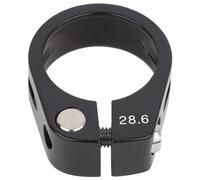 Keenso Abrazadera de Tija de Sillín, Abrazadera Aleación de Aluminio Universal Tija 28.6mm (Negro) Abrazadera sillin 28.6