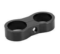 Keenso Abrazadera Separadora de Manguera 12AN, Adaptador de Montaje de Aleación de Aluminio para Asegurar y Ordenar Mangueras, con Amplia Aplicación para Línea de Manguera de Aceite (BLACK)